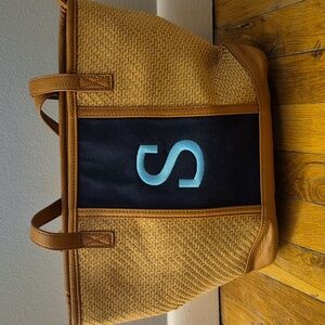 Thirty-One Monogrammed Wicker Purse